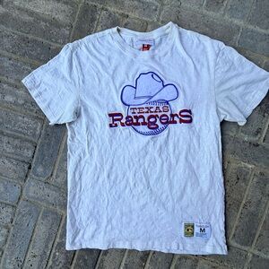 Texas Rangers White Short Sleeve Tee